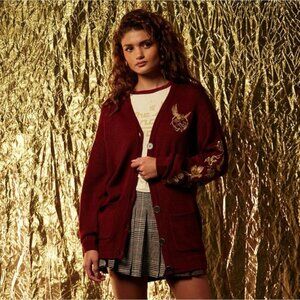 Hot Topic HUNGER GAMES BALLAD OF SONGBIRDS & SNAKES Cardigan Sweater L